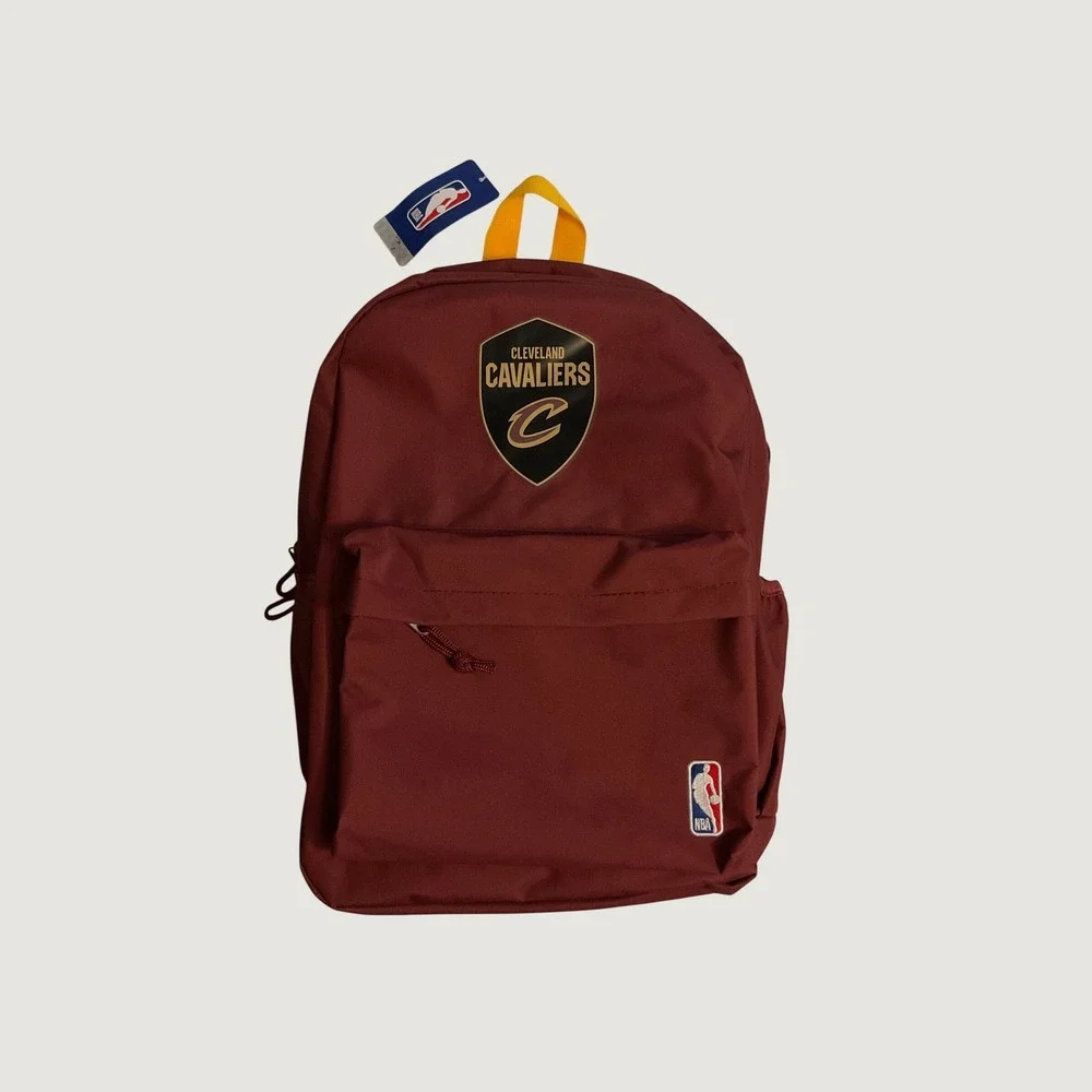 NBA Cleveland Cavaliers Backpack Maroon Red Team Logo School Bag NEW